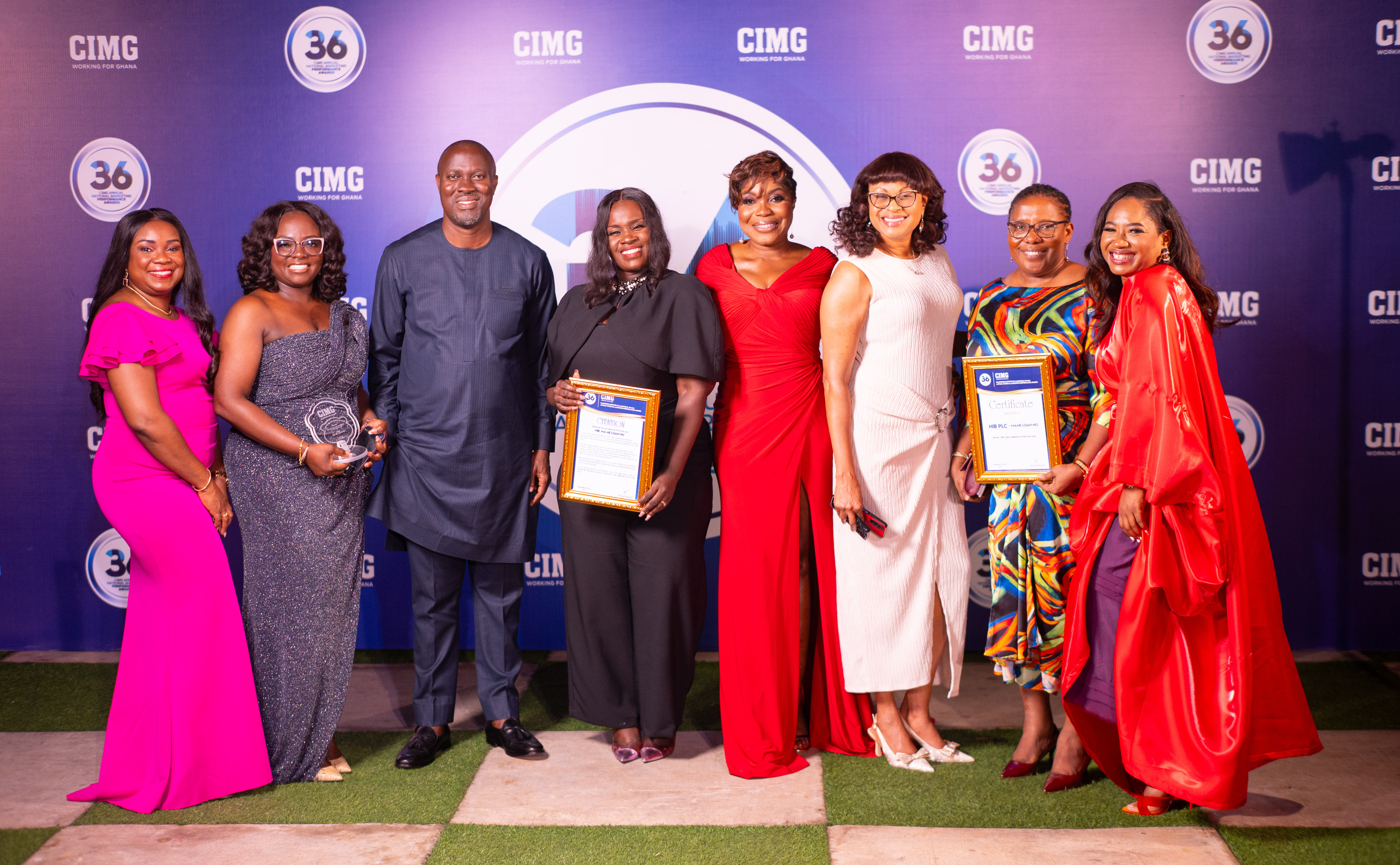 NIB’s “Mame Loan Nu” Campaign Wins Big at CIMG Awards; MD Honoured with National President’s Special Award